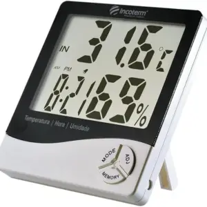 TermoHigrômetro Digital Lcd HTC-1 B-Max C Relógio e Alarme