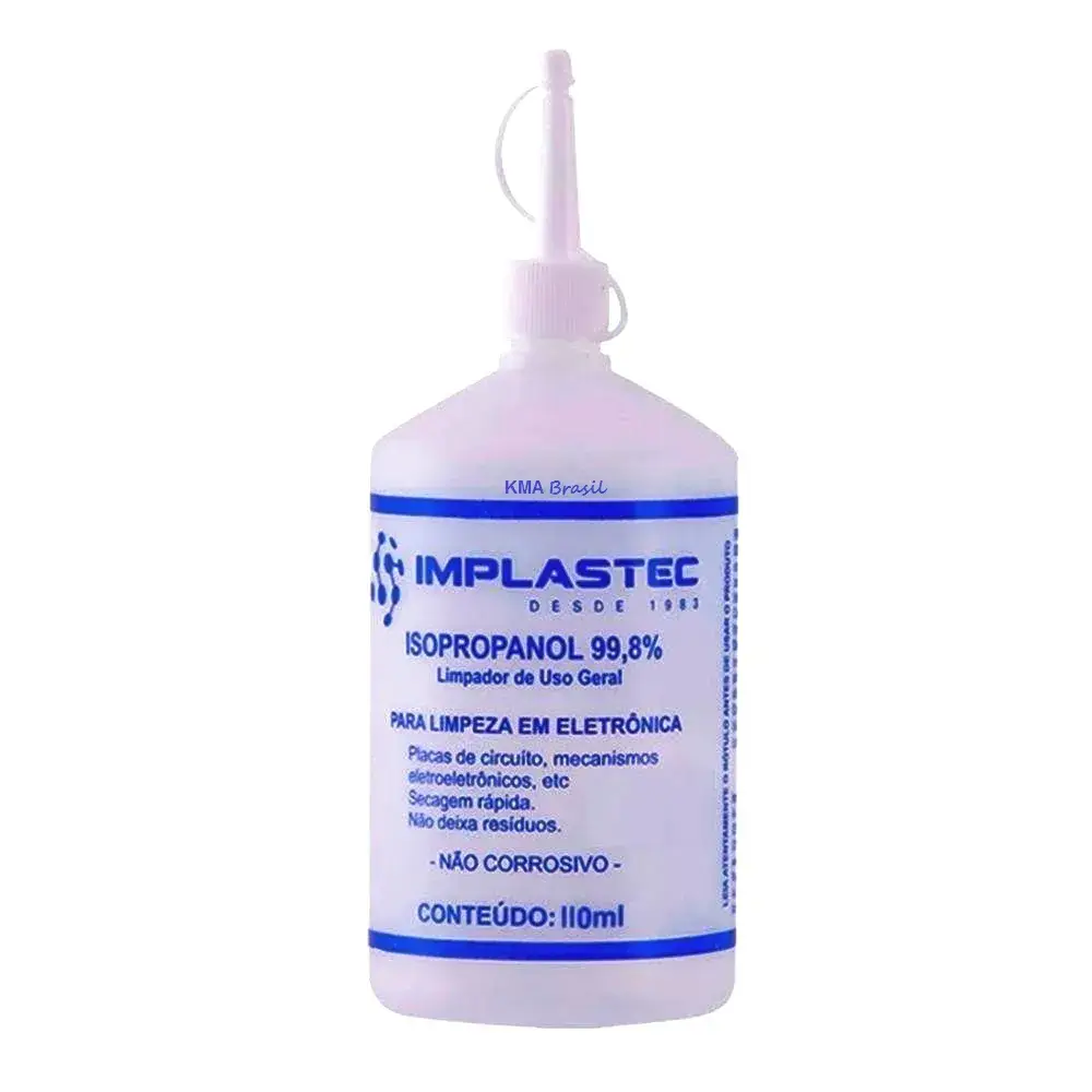 Alcool Isopropilico 110ml C/Bico Implastec
