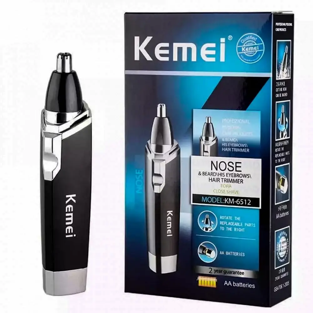 Aparador de Pelos Kemei KM-6512 Nariz Ouvido e Sombrancelha