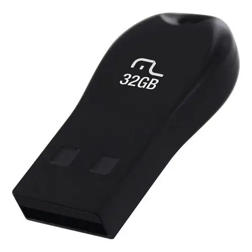 Pen drive Mini 32gb Usb Preto Multilaser - Pd772 - Imagem 2