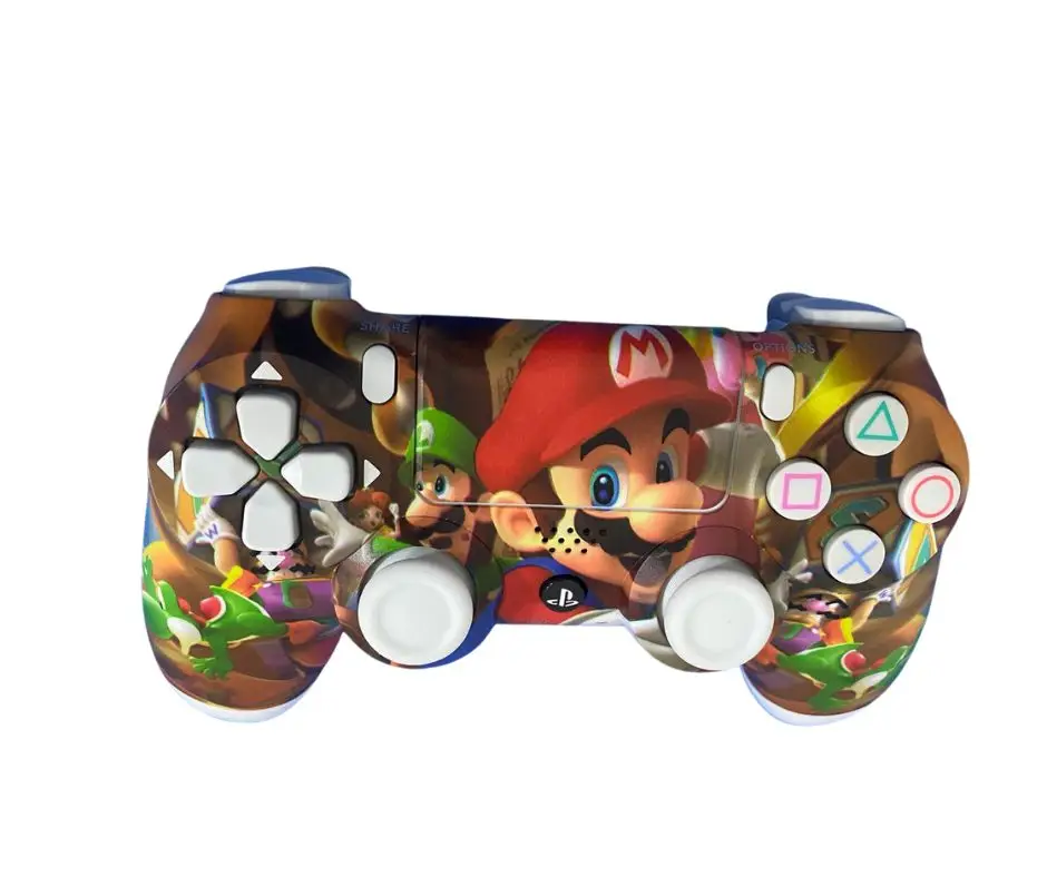 Controle Compatível PS4 Personalizado Sem Fio Kratos Mário Fortnite e Homem Aranha - Imagem 4