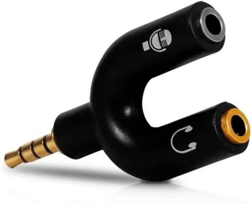 Adaptador Tipo Y Entrada P2 e P3 P Fone de Ouvido Microfone - Imagem 4