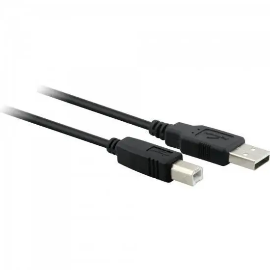 Cabo USB 2.0 A Macho B Macho 1,8 Metros SBI101 Preto FORTREK