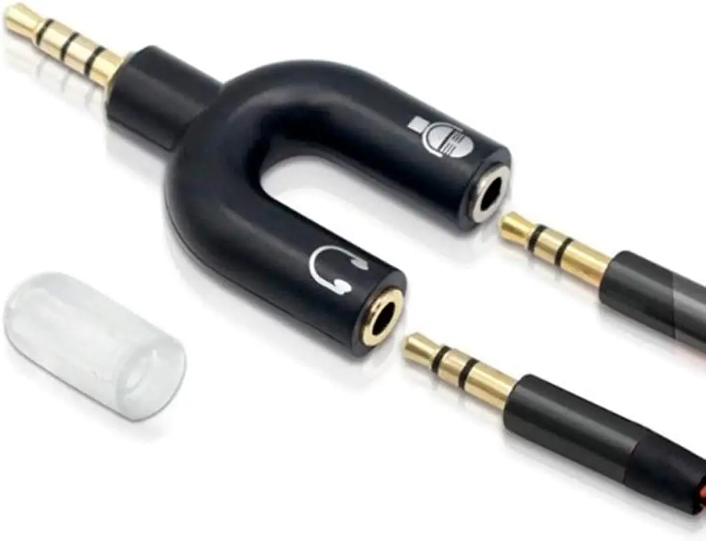 Adaptador Tipo Y Entrada P2 e P3 P Fone de Ouvido Microfone - Imagem 5