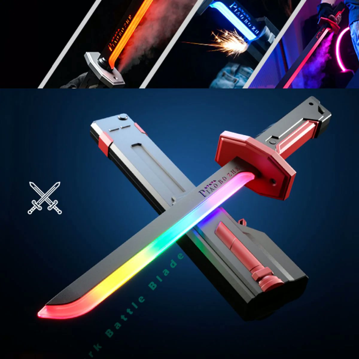 Espada Sparkblade Luz Antiniebla com Efeito Fumaça LED (48cm) - Imagem 5