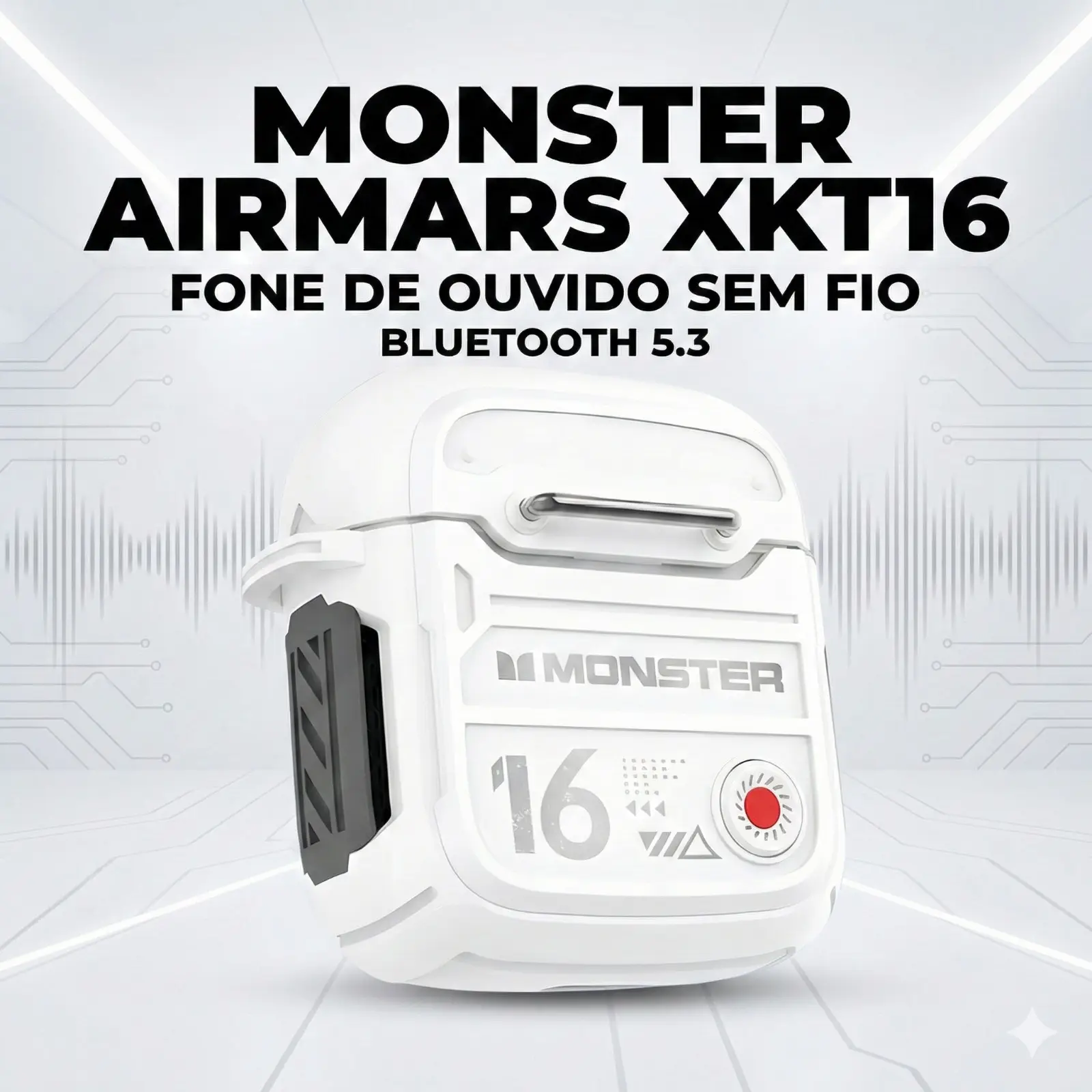 Fone de Ouvido Sem Fio Monster Airmars XKT16 Blutooth 5.3 - Imagem 5