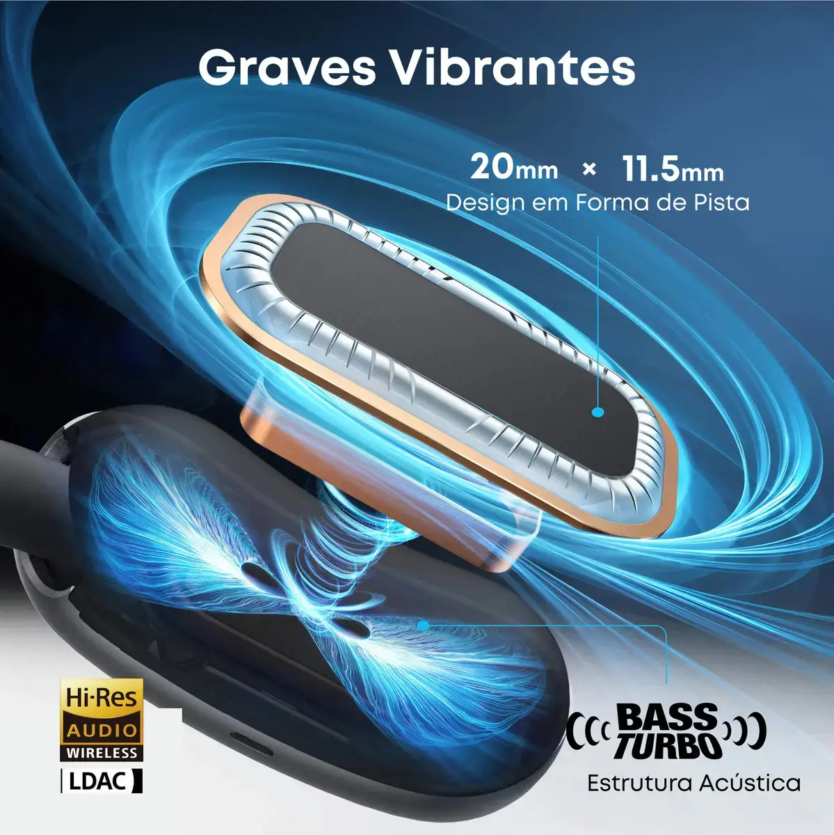 FONE DE OUVIDO SOUNDCORE AEROFIT 2 PRETO ANKER - Imagem 2