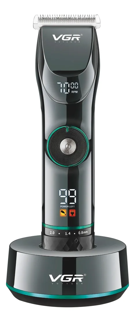 Máquina de Cortar Cabelo Profissional VGR Sem Fio OIV-256 - Imagem 2