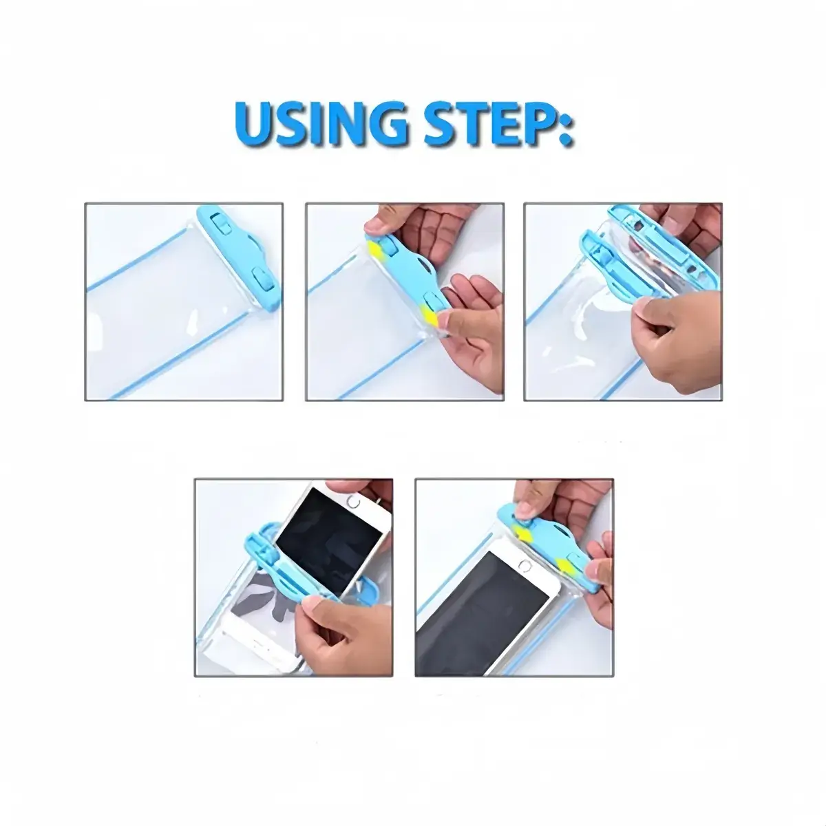 Capa Prova D'Agua Protetora Para Celular B-Max Transparente - Imagem 4