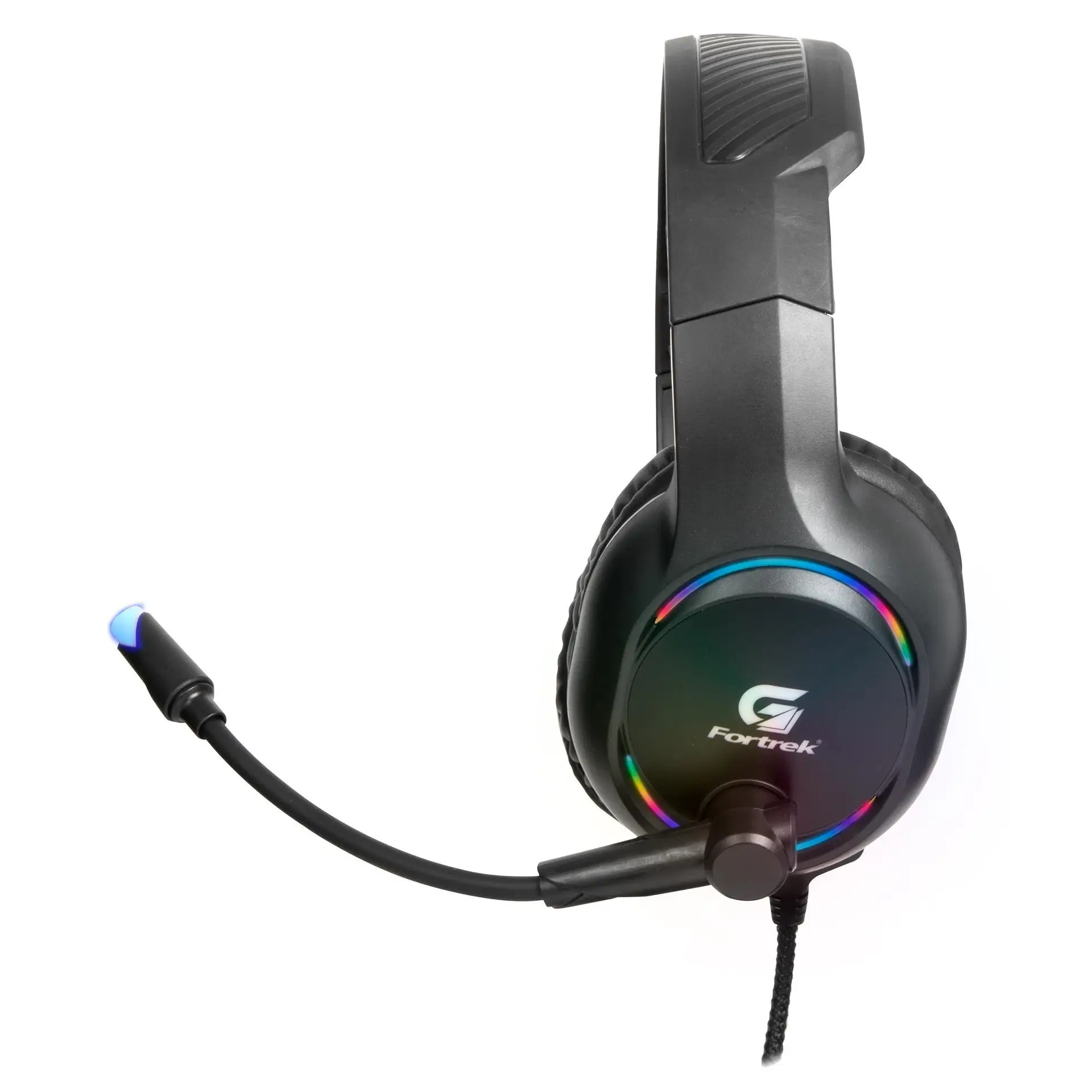 Headset Gamer Fortrek Holt RGB P2 + USB Trançado Preto 70552 - Imagem 5