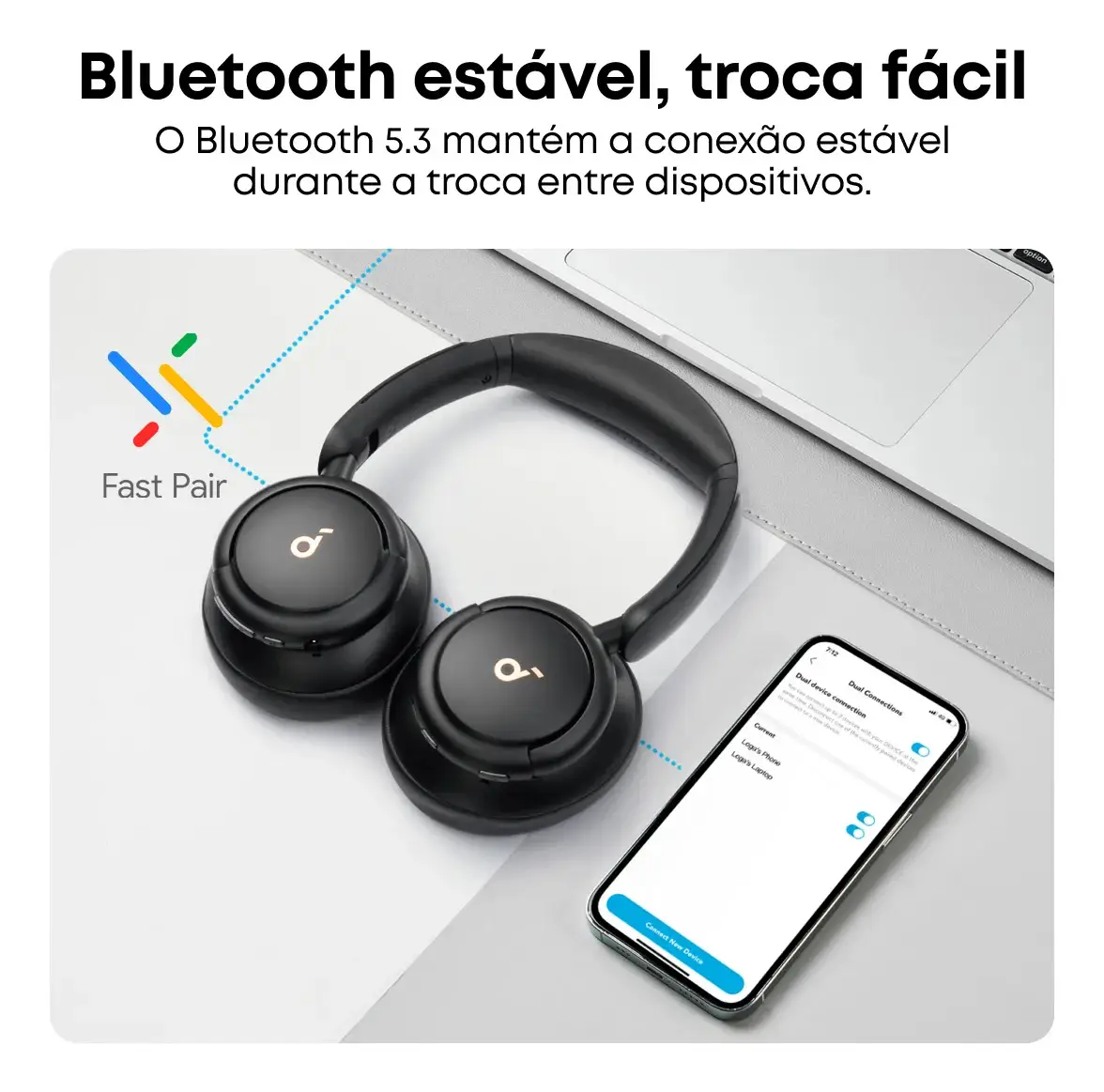 FONE DE OUVIDO SOUNDCORE Q30 BLACK ANKER - Imagem 5