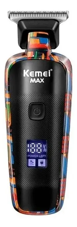 Máquina de Acabamento Cabelo Display Led Kemei Preta MAX5090 - Imagem 4