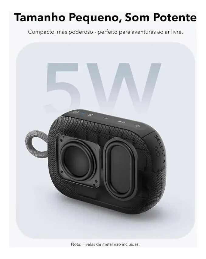 CAIXA DE SOM SELECT 4 PRETO ANKER - Imagem 2