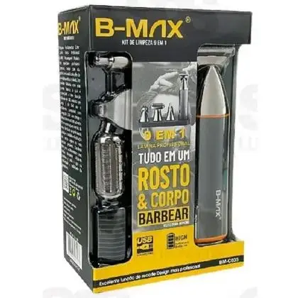 Aparador e Cortador de Cabelo 9 em 1 Bivolt Sem Fio B-Max - Imagem 5