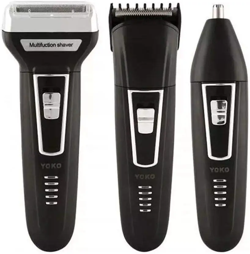 Máquina de Barbear Elétrica 3 Em 1 Kemei Shaver - Imagem 3