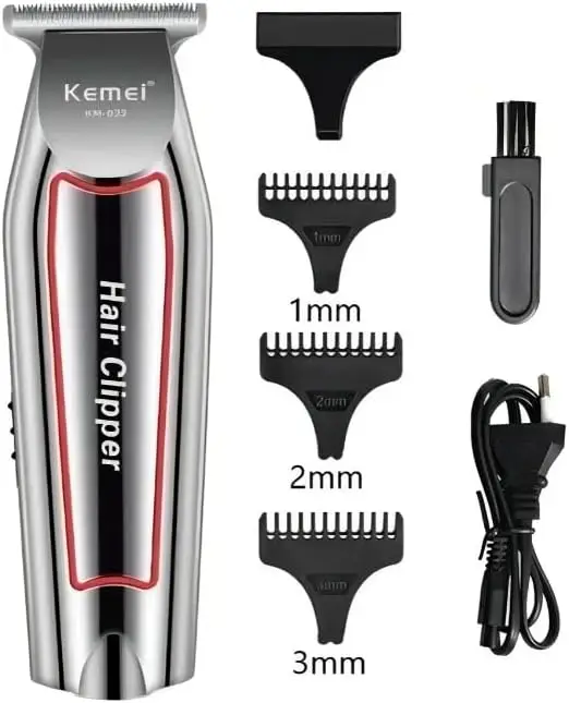 Máquina Acabamento Cabelo Barba Profissional KM-032 Kemei