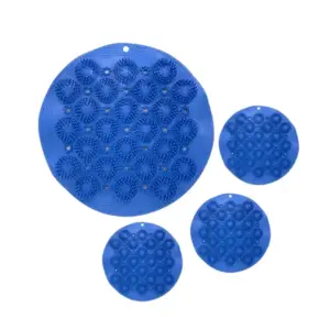 Tapete de silicone para banho antiderrapante pés, costas esfoliante