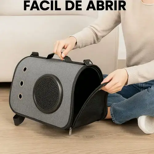 Bolsa de Transporte Pet Premium Pequena com Visor de Acrílico - Imagem 2