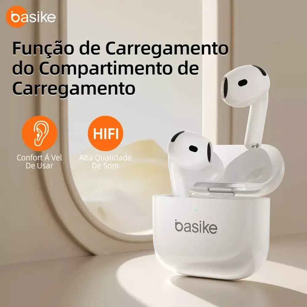 Fone De Ouvido TWS Bluetooth Basike Stereo Intra Artiular BA-FON173 - Imagem 6