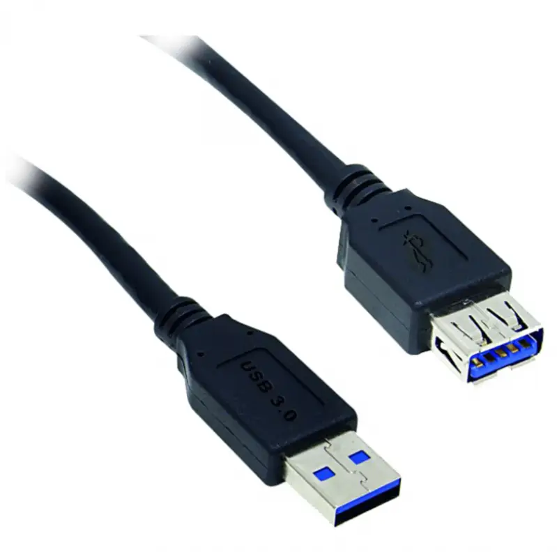 Cabo de Dados USB 3.0 A Macho x USB 3.0 A Macho 1,8m Preto Storm