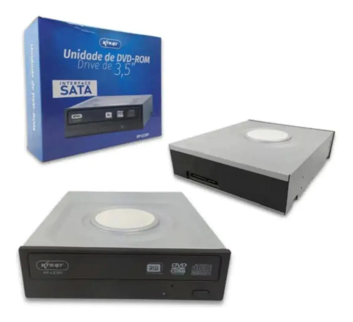Gravador DVD Interno Knup Drive Dvd-rw 18x Sata Kp-le301 - Imagem 3