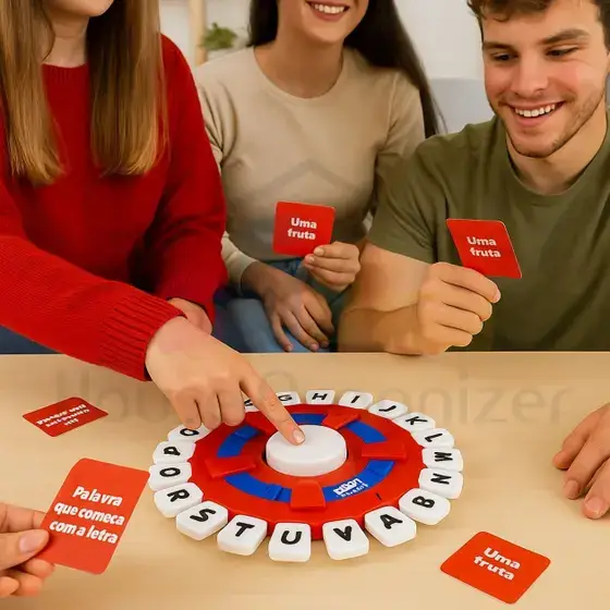 Jogo Stop Tabuleiro De Desafio Rápido Caça Palavras Novo - Imagem 5