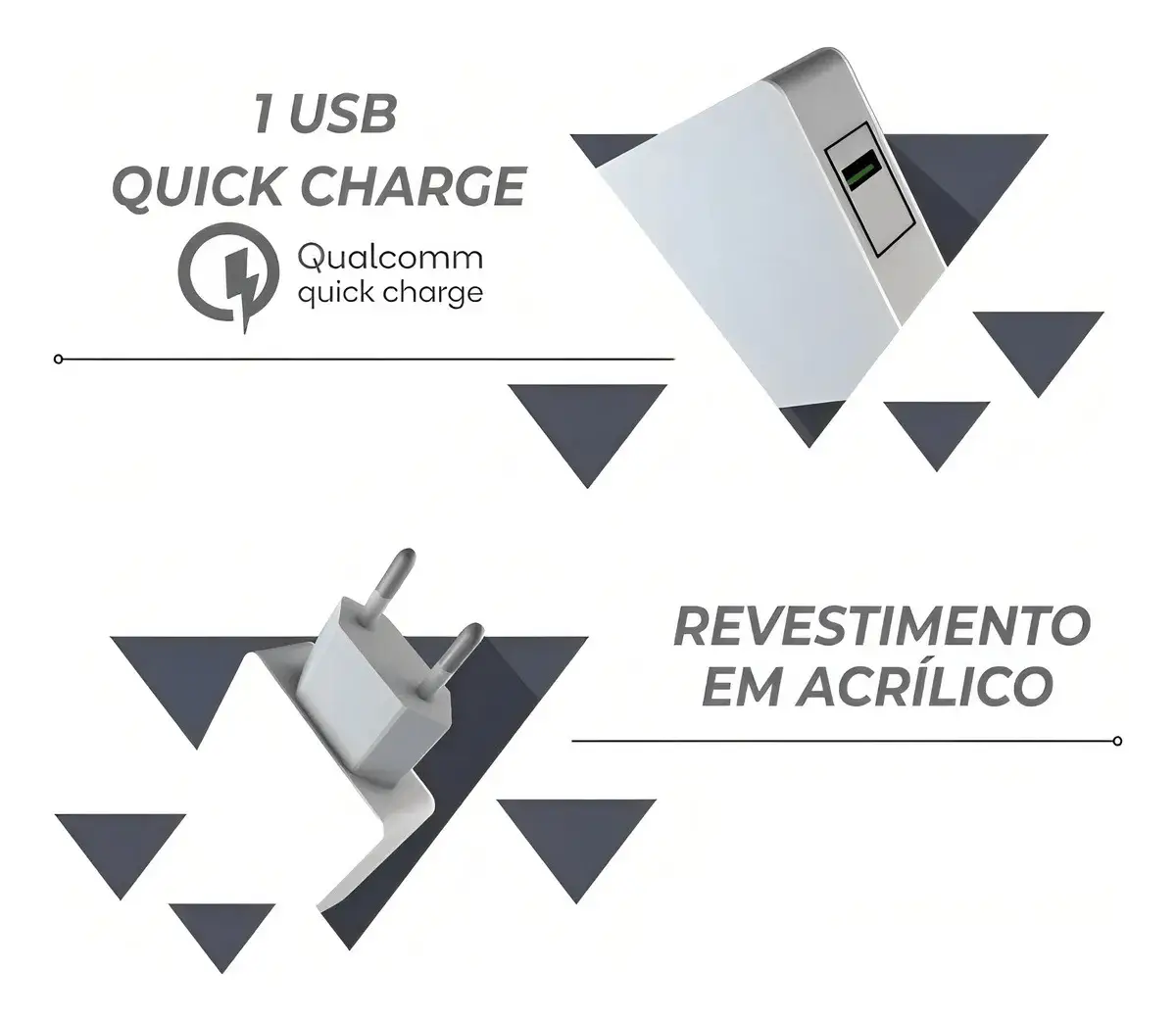 Carregador Turbo 20W Tipo C Branco PmCell HC31 Universal - Imagem 3
