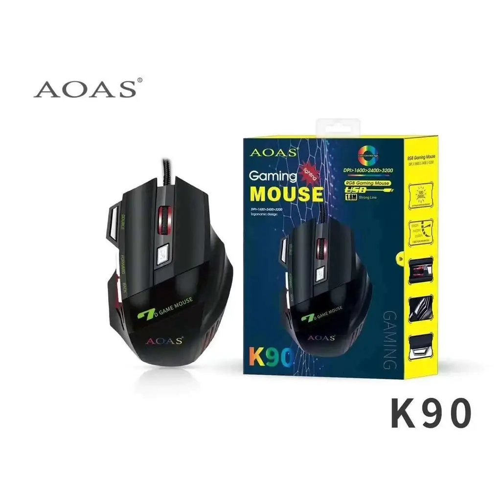 Mouse com Fio - Aoas K90