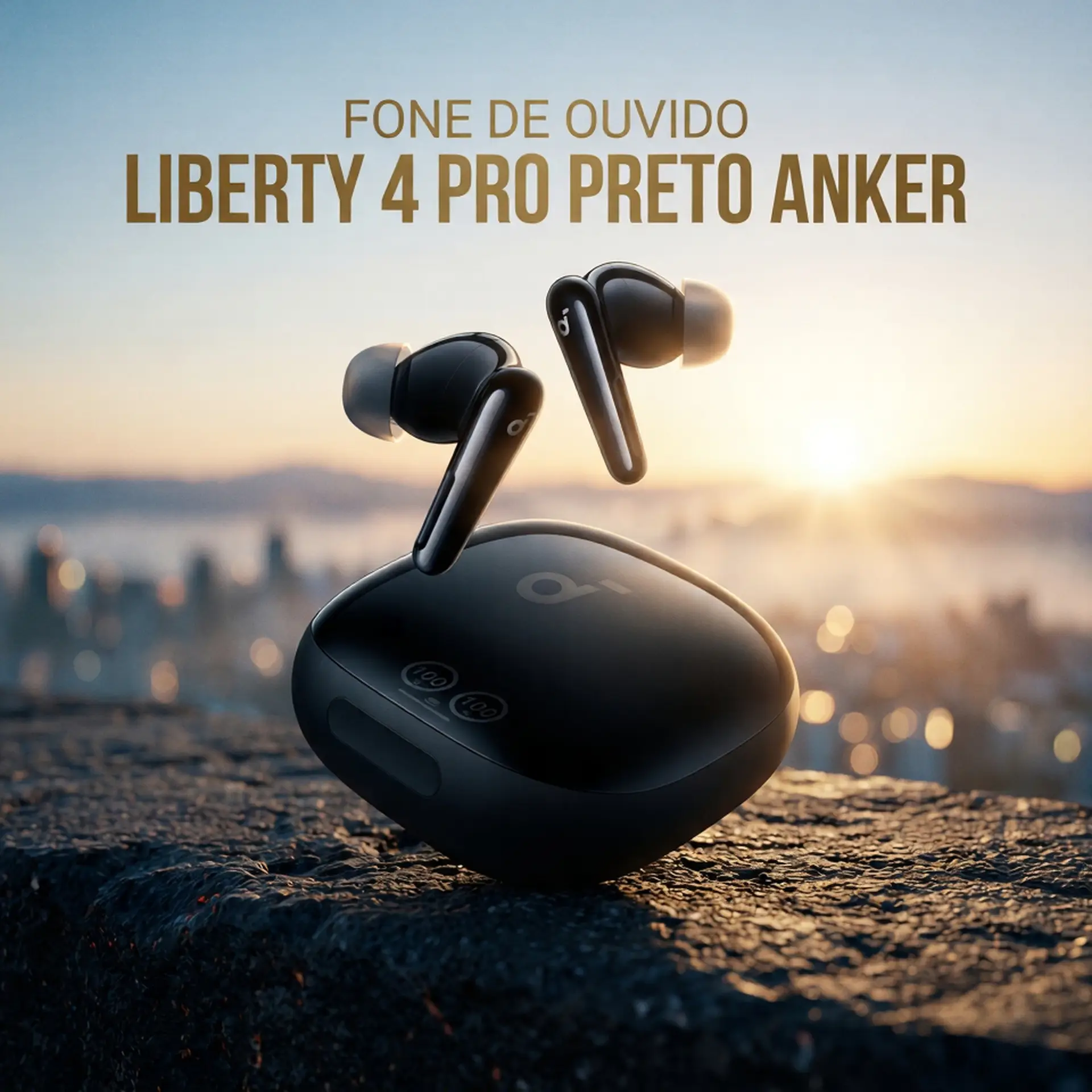 FONE DE OUVIDO SOUNDCORE LIBERTY 4 PRO PRETO ANKER