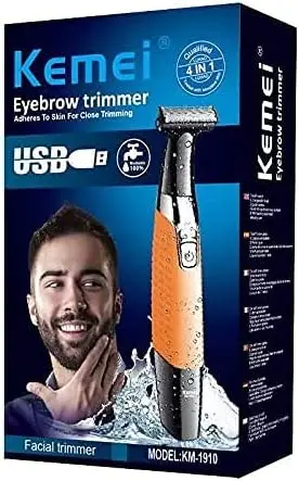 Aparador De Pelos Profissional Kemei KM-1910 A Prova D'Água - Imagem 5