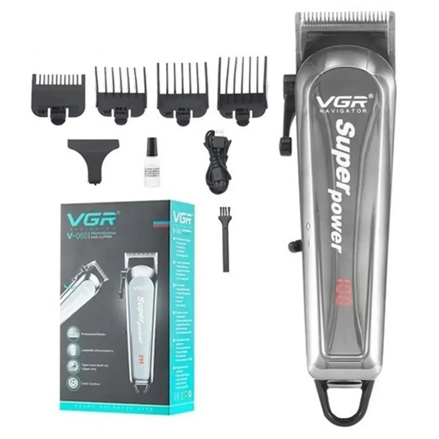 Cortador de Cabelo Profissional VGR OIV-060 4 Pentes - Imagem 5