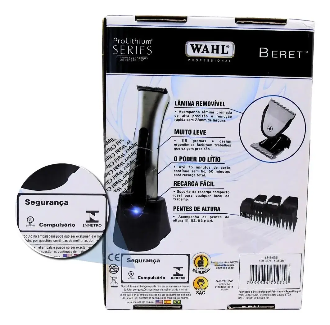 MAQ.DE ACABAMENTO WAHL BERET S/FIO BIV 2 - Imagem 3