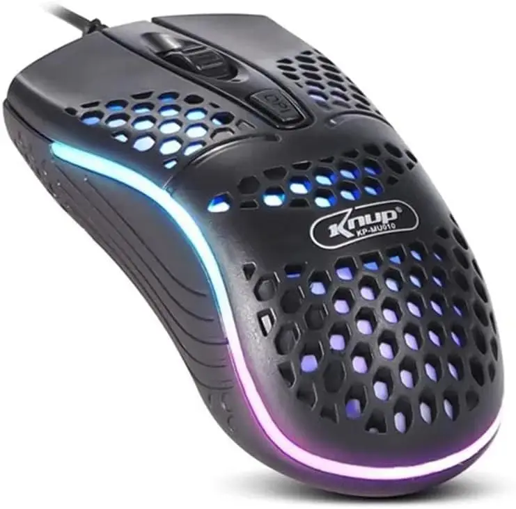 Mouse Gamer USB 1000dpi 4 Botões RGB Knup KP-MU010 Óptico - Imagem 5