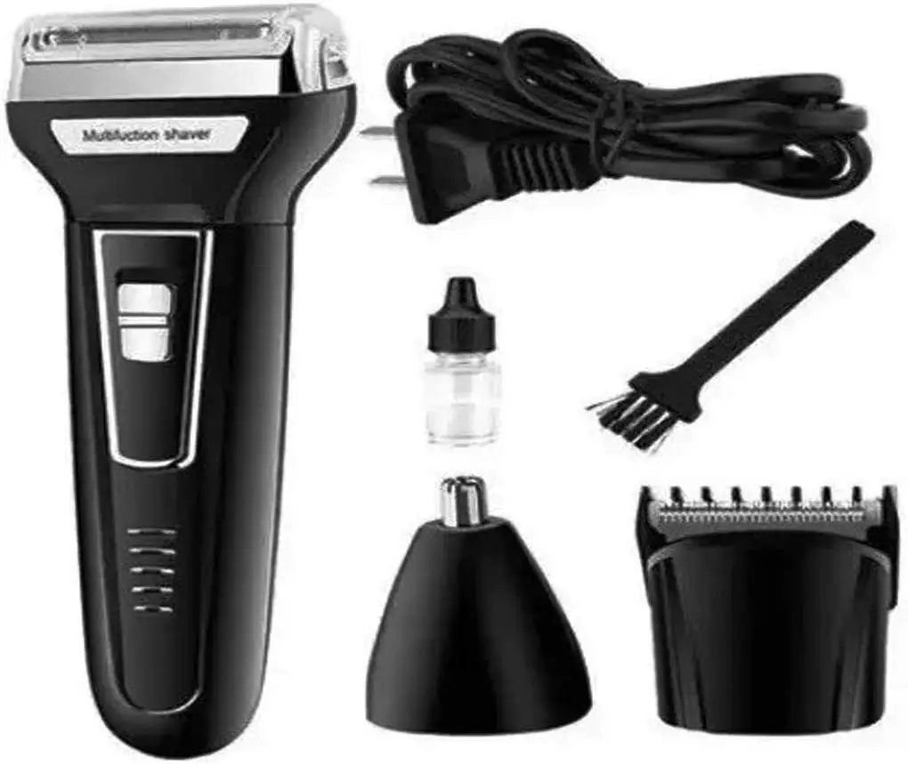 Máquina de Barbear Elétrica 3 Em 1 Kemei Shaver - Imagem 2
