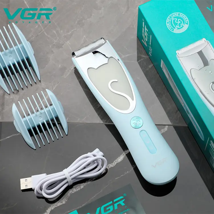 Máquina De Tosar Profissional De Pelos De Pet IPX7 Com Tela LED VGR OIV-203 - Imagem 5