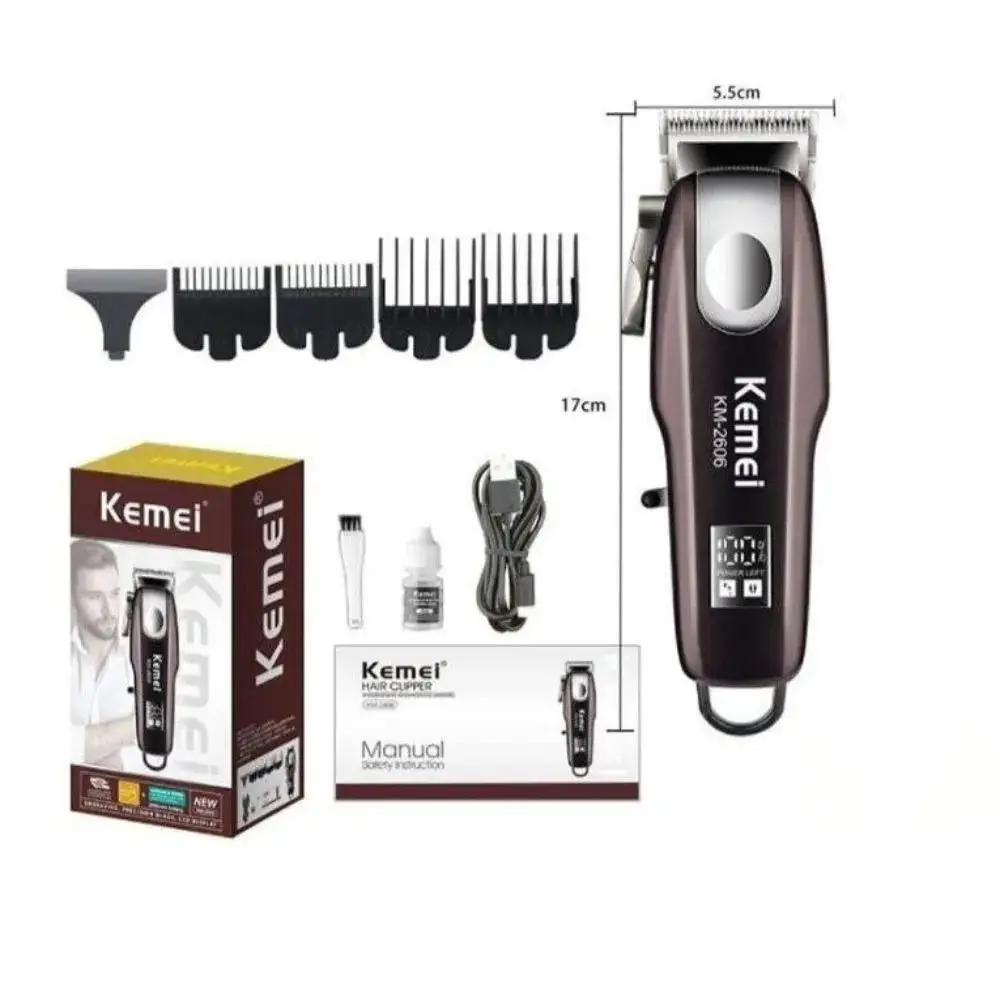 MAQUINA DE CABELO PROFISSIONAL KEMEI KM-2606 - Imagem 4