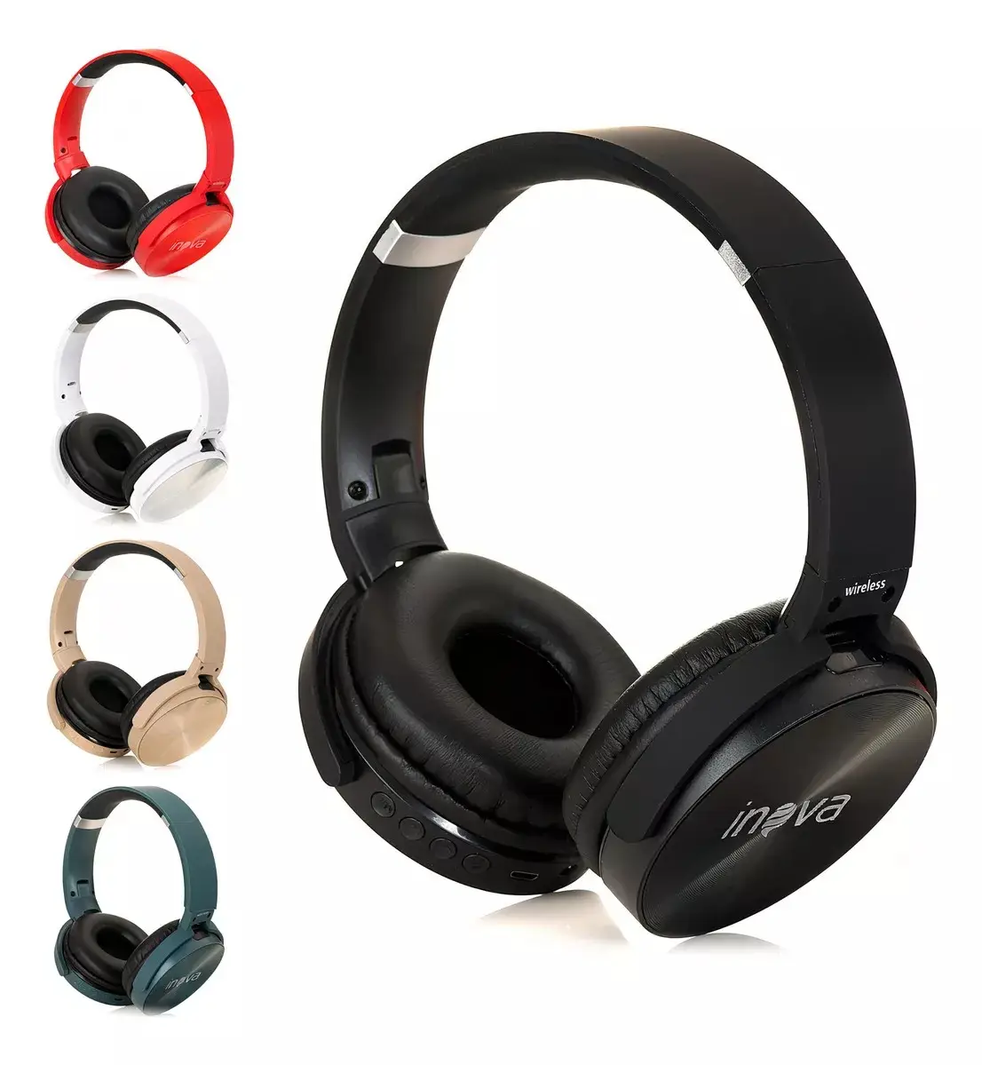 Fone De Ouvido Bluetooth Inova 950BT Com Microfone 5 Cores