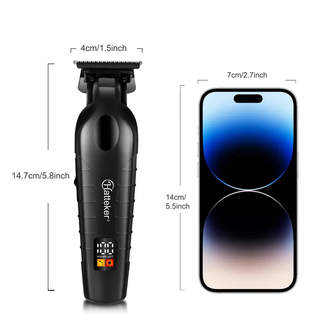 Máquina Cabelo Profissional Hatteket S Fio 5 Pentes HT-6271 - Imagem 3