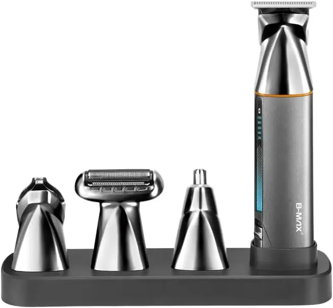 Aparador e Cortador de Cabelo 9 em 1 Bivolt Sem Fio B-Max