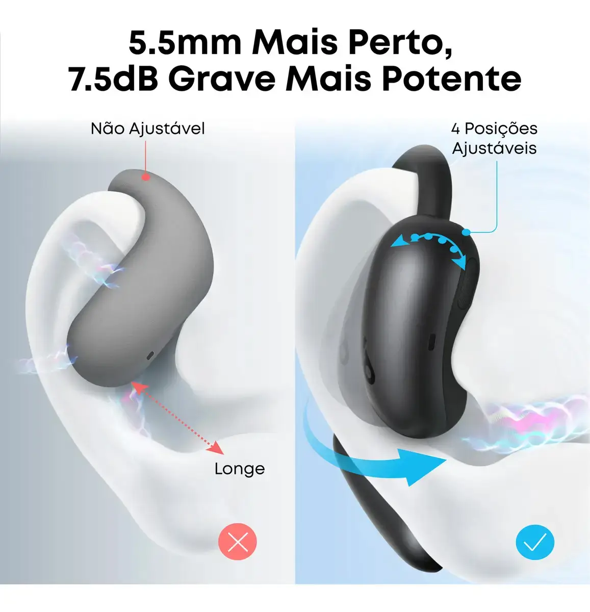 FONE DE OUVIDO SOUNDCORE AEROFIT 2 PRETO ANKER - Imagem 5