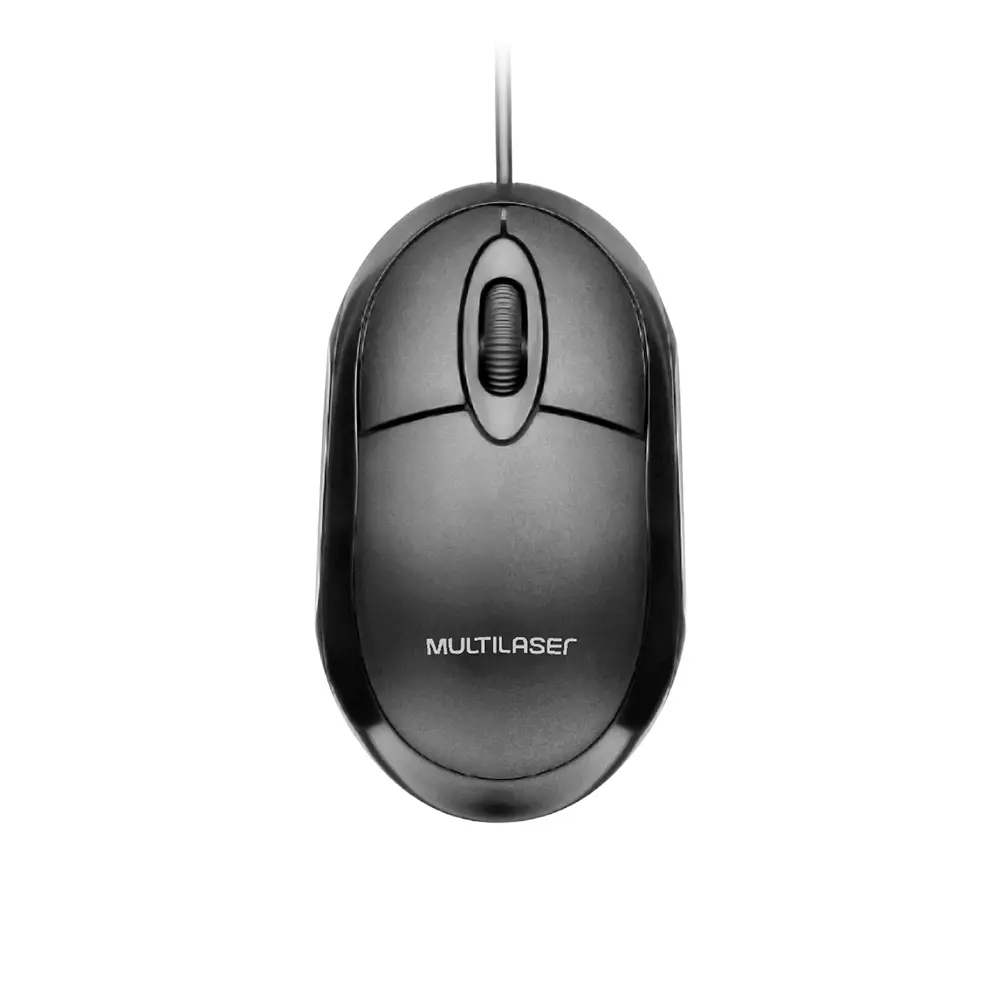 Mouse Classic Box Óptico USB 1200dpi Preto Multilaser MO300 - Imagem 2