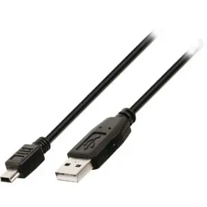 Cabo USB 2.0 A Macho x Mini USB 1,8M Preto Storm CBUS0017