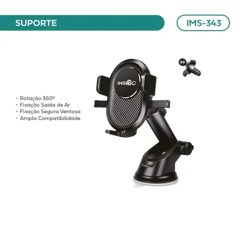 Suporte Veicular Ampla Compatibilidade Fixação Segura Imenso - Imagem 3