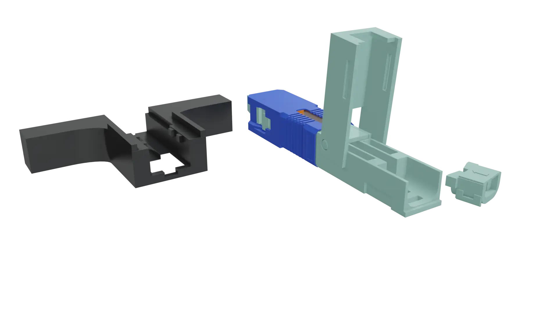 Conector Óptico com trava e Click SC/UPC 3 Posições 10 unidades - Imagem 3