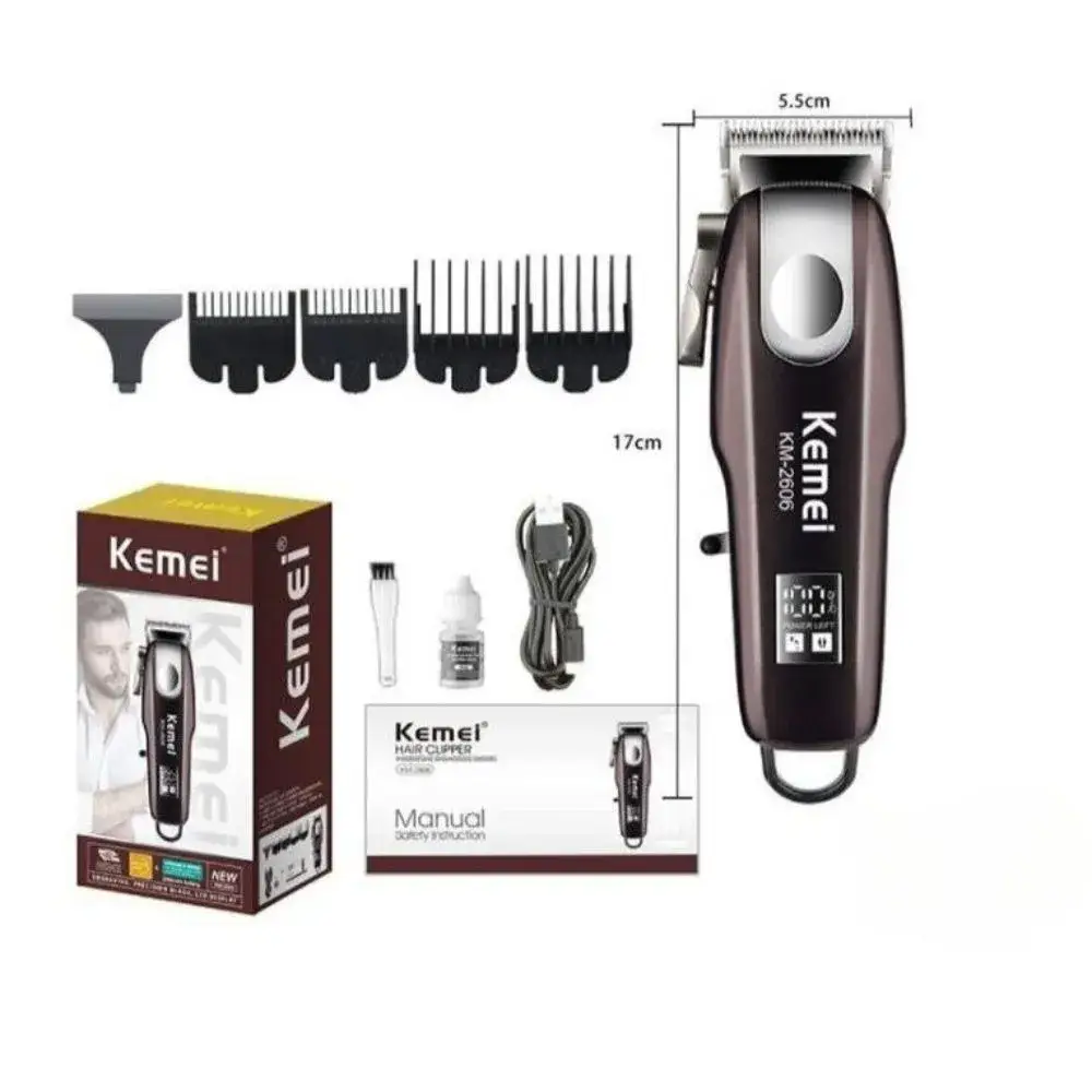 Máquina De Cortar Cabelo Profissional Kemei 2606 Bivolt - Imagem 3