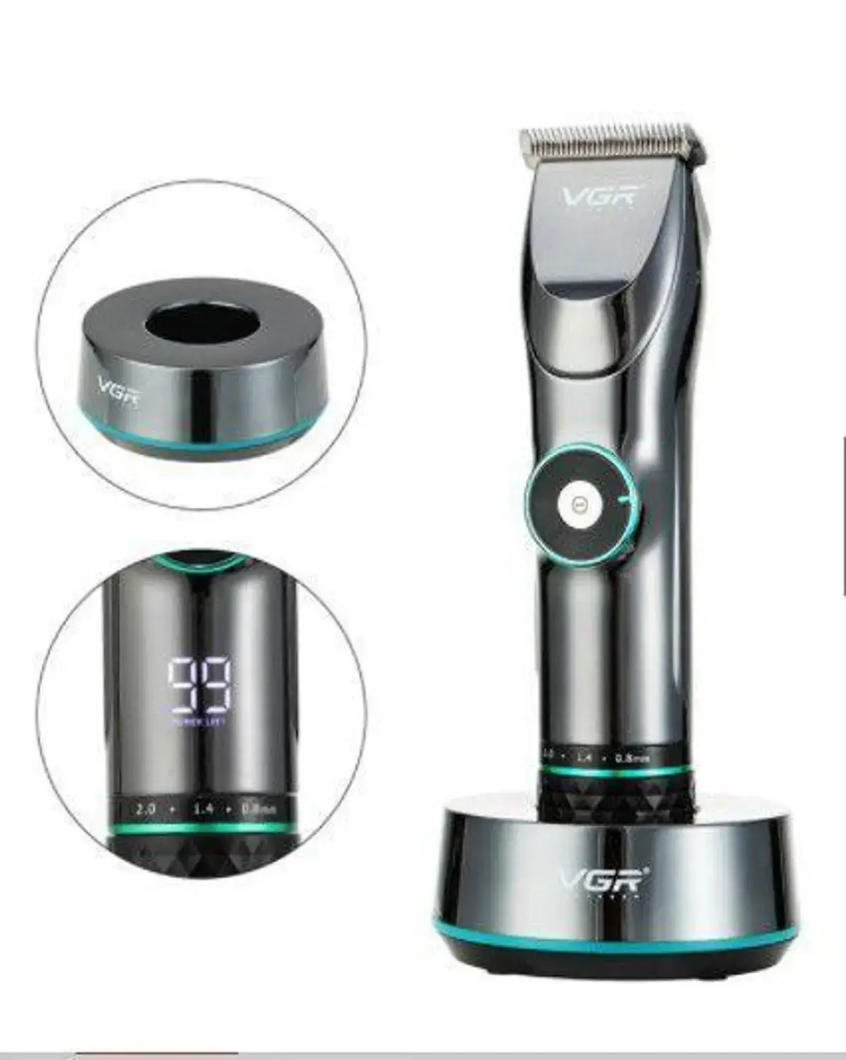 Máquina de Cortar Cabelo Profissional VGR Sem Fio OIV-256 - Imagem 5