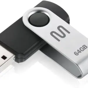 Pendrive Multilaser Twist Pd590 64gb 2.0 Preto E Prateado
