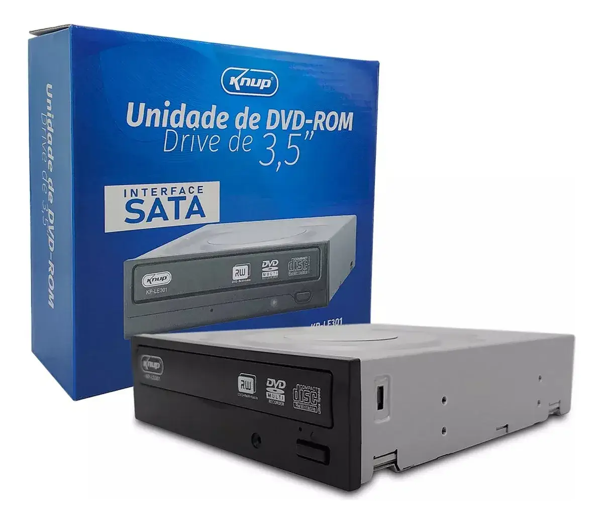Gravador DVD Interno Knup Drive Dvd-rw 18x Sata Kp-le301 - Imagem 4