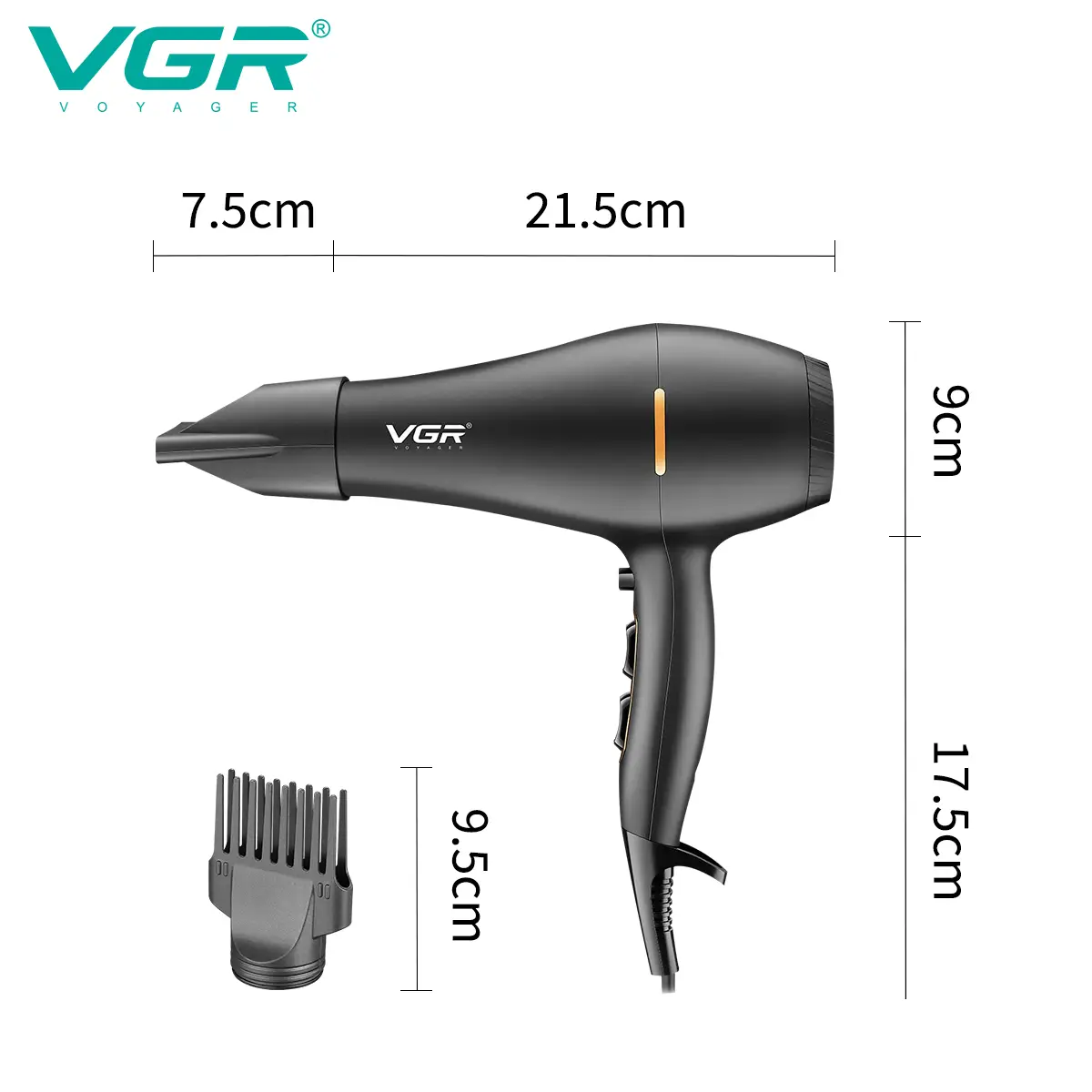Secador De Cabelo Profissional Potente OIV-433 3 Vel. - Imagem 3