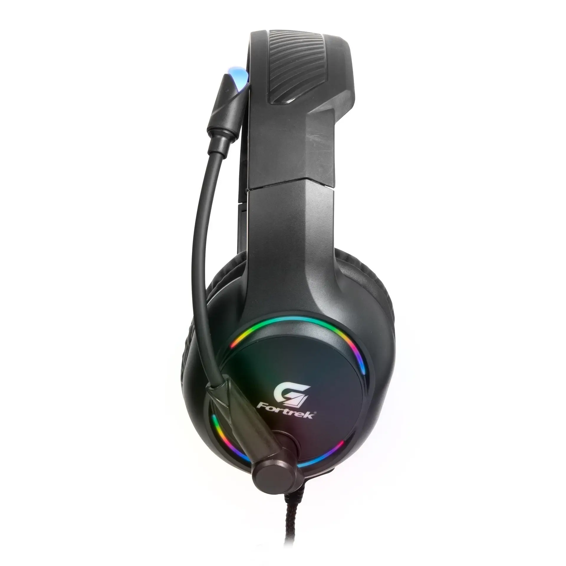 Headset Gamer Fortrek Holt RGB P2 + USB Trançado Preto 70552 - Imagem 4